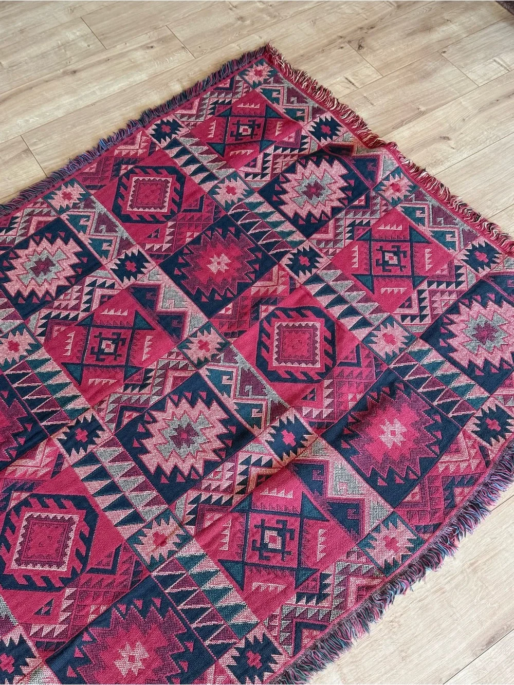 Vintage Goodwin Weavers throw blanket